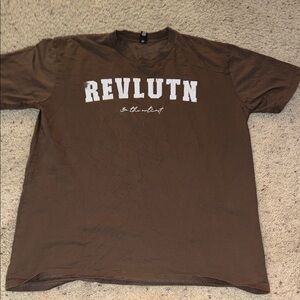 Brown Short Sleeve Men's Tee